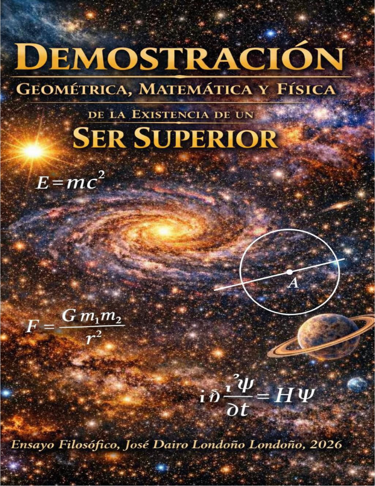 Portada oficial: Demostración Geométrica, Matemática y Física de la Existencia de un Ser Superior
